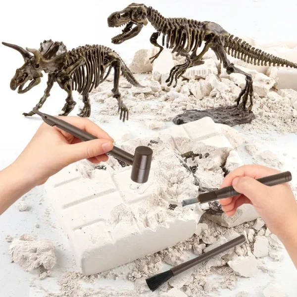 Dinosaur Excavation Fossil Archaeology Scientific and Educational Toy DIY Assembly Simulation Dinosaur Skeleton Animal Model